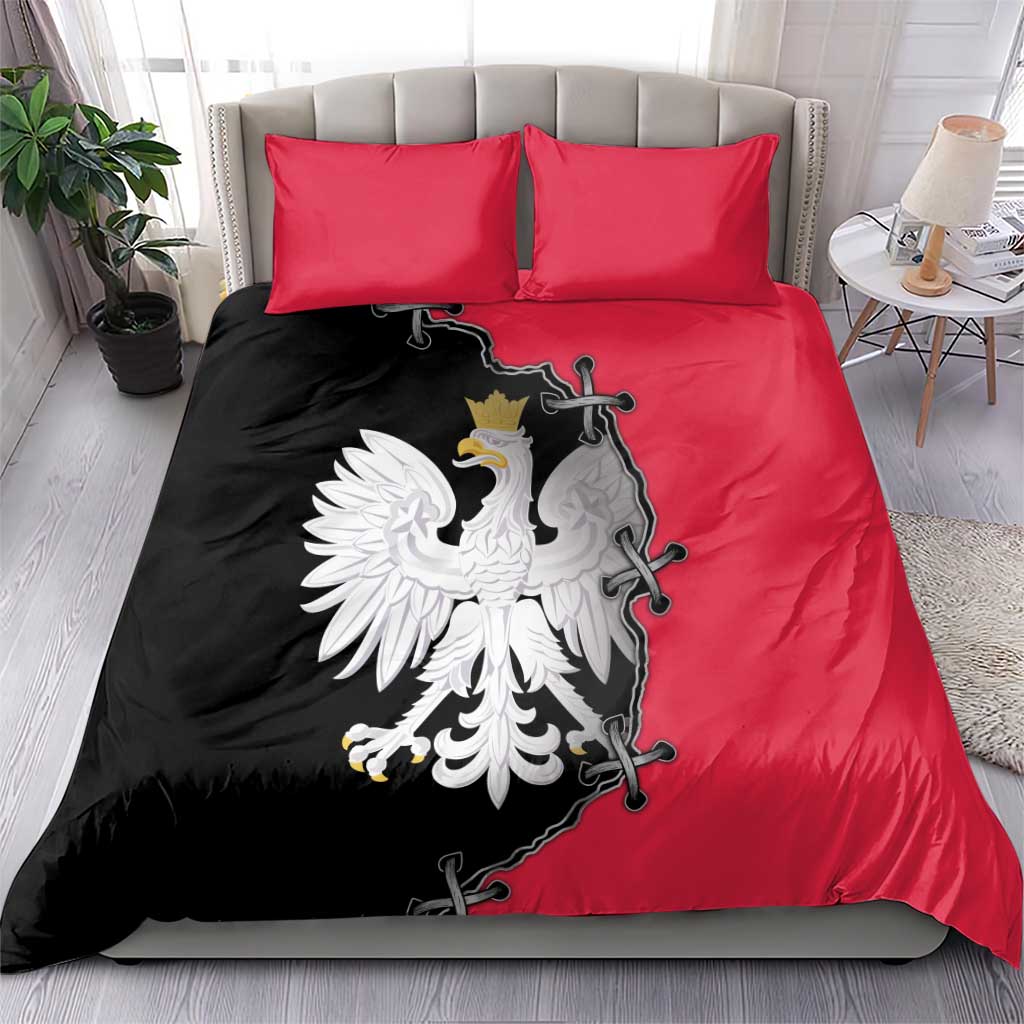 Poland White Eagle Bedding Set Polish National Coat of Arms Design