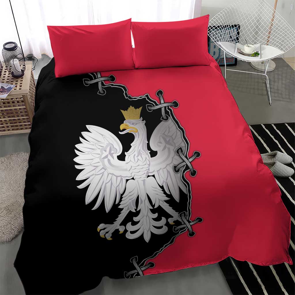 Poland White Eagle Bedding Set Polish National Coat of Arms Design