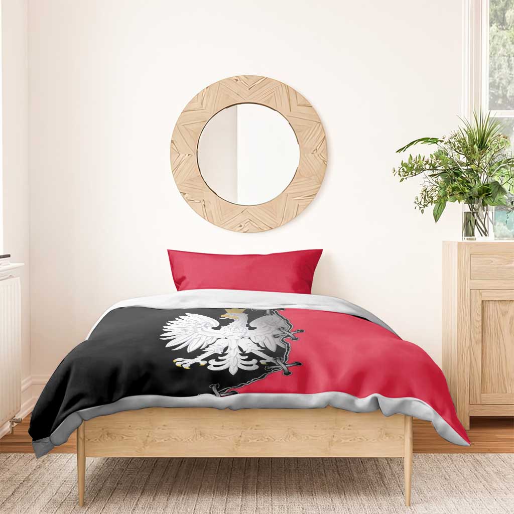 Poland White Eagle Bedding Set Polish National Coat of Arms Design