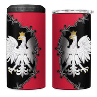 Poland White Eagle 4 in 1 Can Cooler Tumbler Polish National Coat of Arms Design