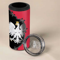 Poland White Eagle 4 in 1 Can Cooler Tumbler Polish National Coat of Arms Design