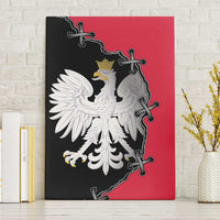 Poland White Eagle Canvas Wall Art Polish National Coat of Arms Design