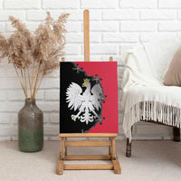 Poland White Eagle Canvas Wall Art Polish National Coat of Arms Design