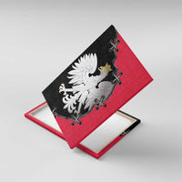 Poland White Eagle Canvas Wall Art Polish National Coat of Arms Design