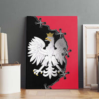Poland White Eagle Canvas Wall Art Polish National Coat of Arms Design
