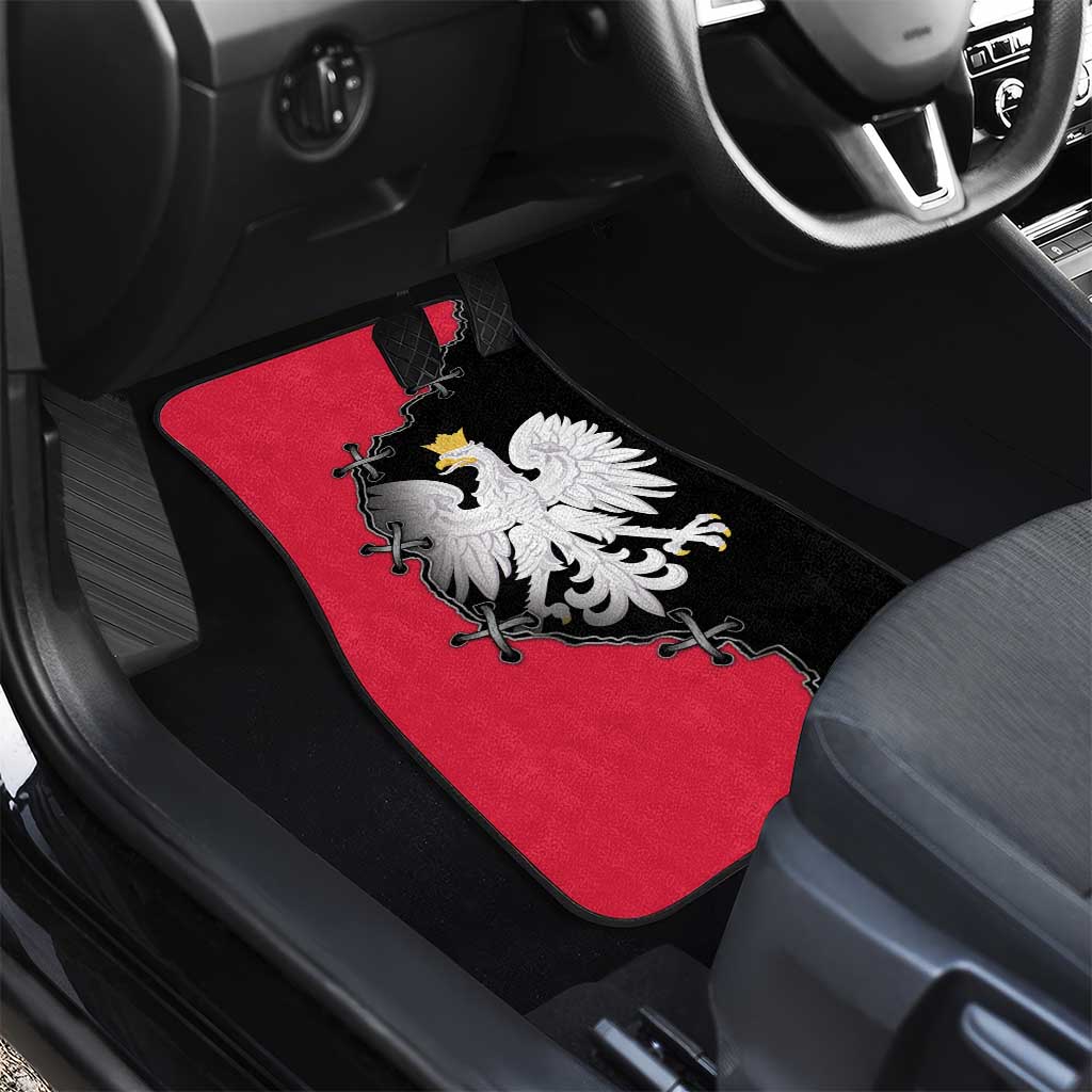 Poland White Eagle Car Mats Polish National Coat of Arms Design
