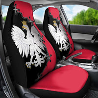 Poland White Eagle Car Seat Cover Polish National Coat of Arms Design