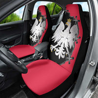 Poland White Eagle Car Seat Cover Polish National Coat of Arms Design