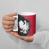 Poland White Eagle Ceramic Mug Polish National Coat of Arms Design