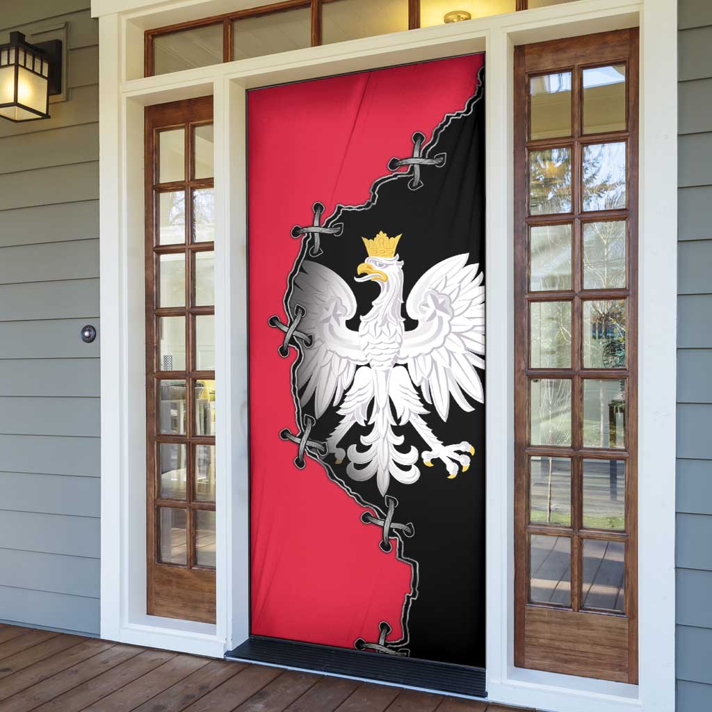 Poland White Eagle Door Cover Polish National Coat of Arms Design