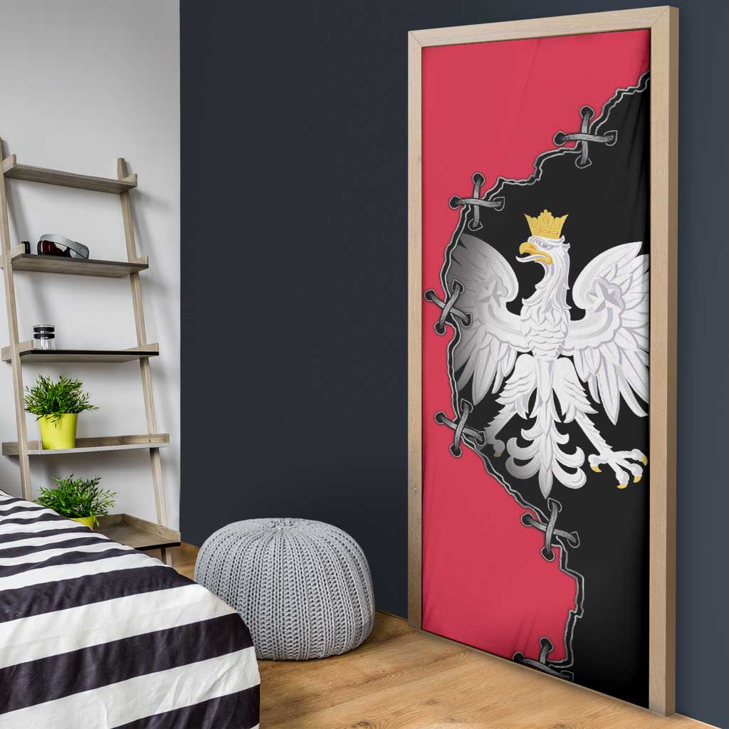 Poland White Eagle Door Cover Polish National Coat of Arms Design