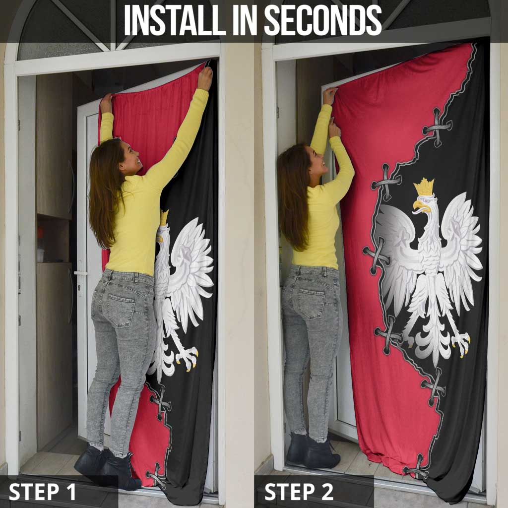 Poland White Eagle Door Cover Polish National Coat of Arms Design