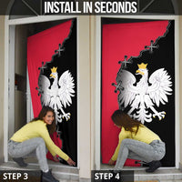 Poland White Eagle Door Cover Polish National Coat of Arms Design