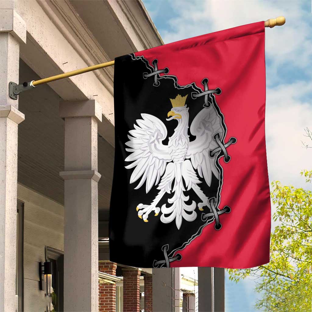 Poland White Eagle Garden Flag Polish National Coat of Arms Design