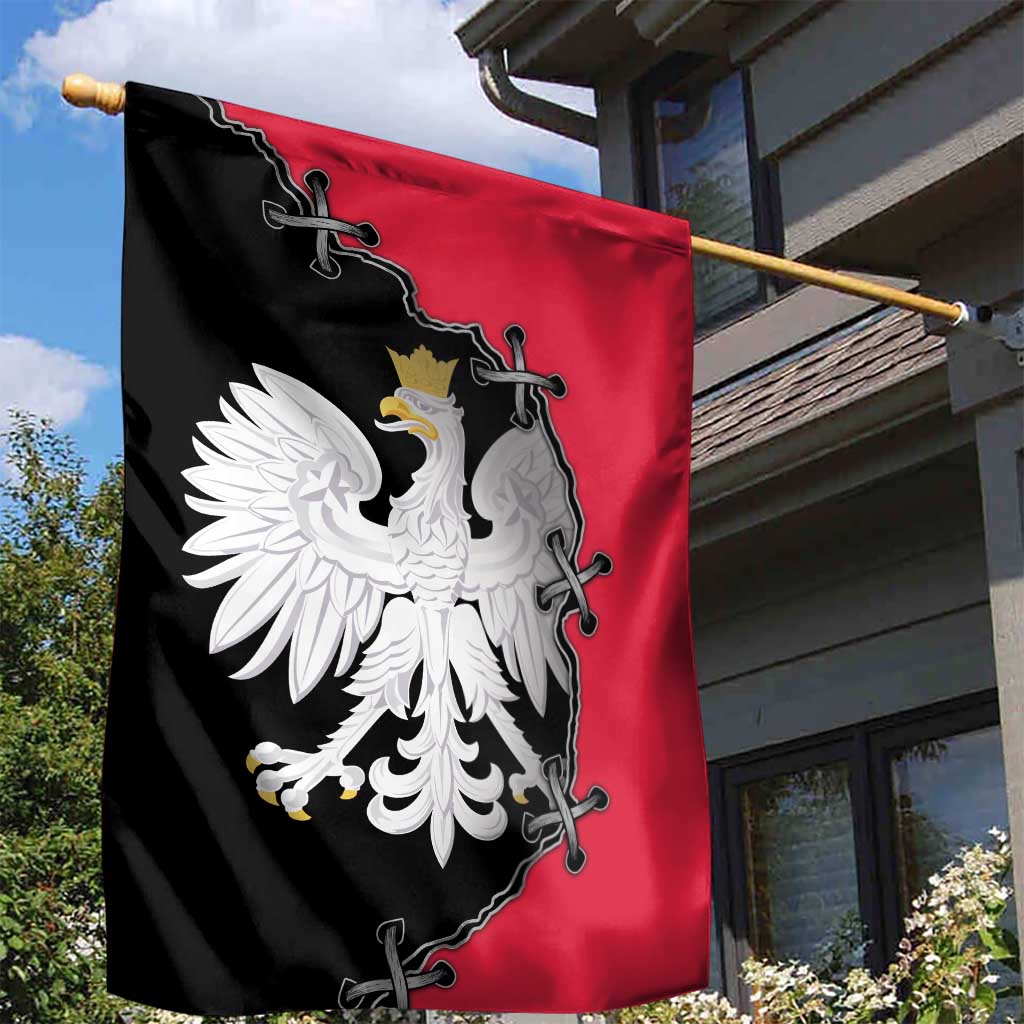 Poland White Eagle Garden Flag Polish National Coat of Arms Design