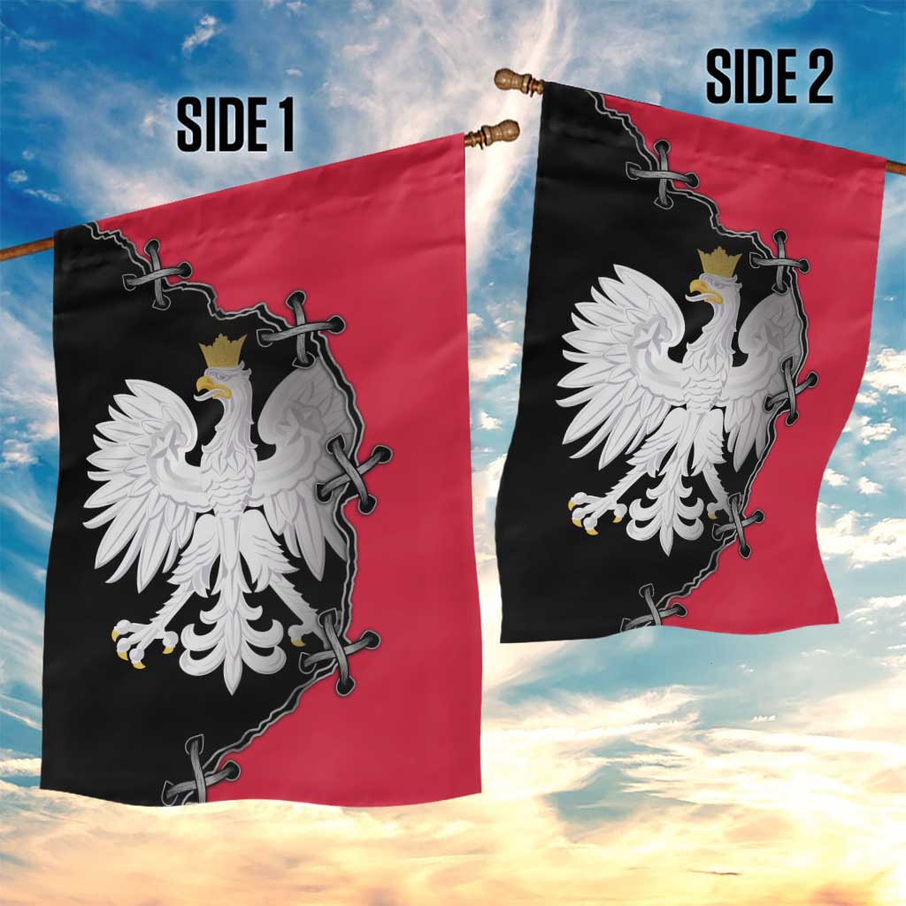 Poland White Eagle Garden Flag Polish National Coat of Arms Design