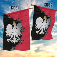 Poland White Eagle Garden Flag Polish National Coat of Arms Design