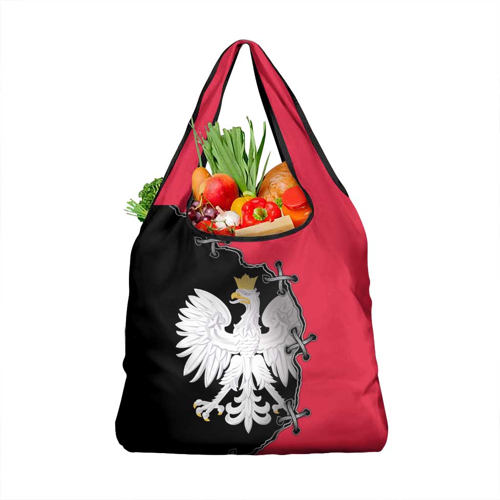 Poland White Eagle Grocery Bag Polish National Coat of Arms Design