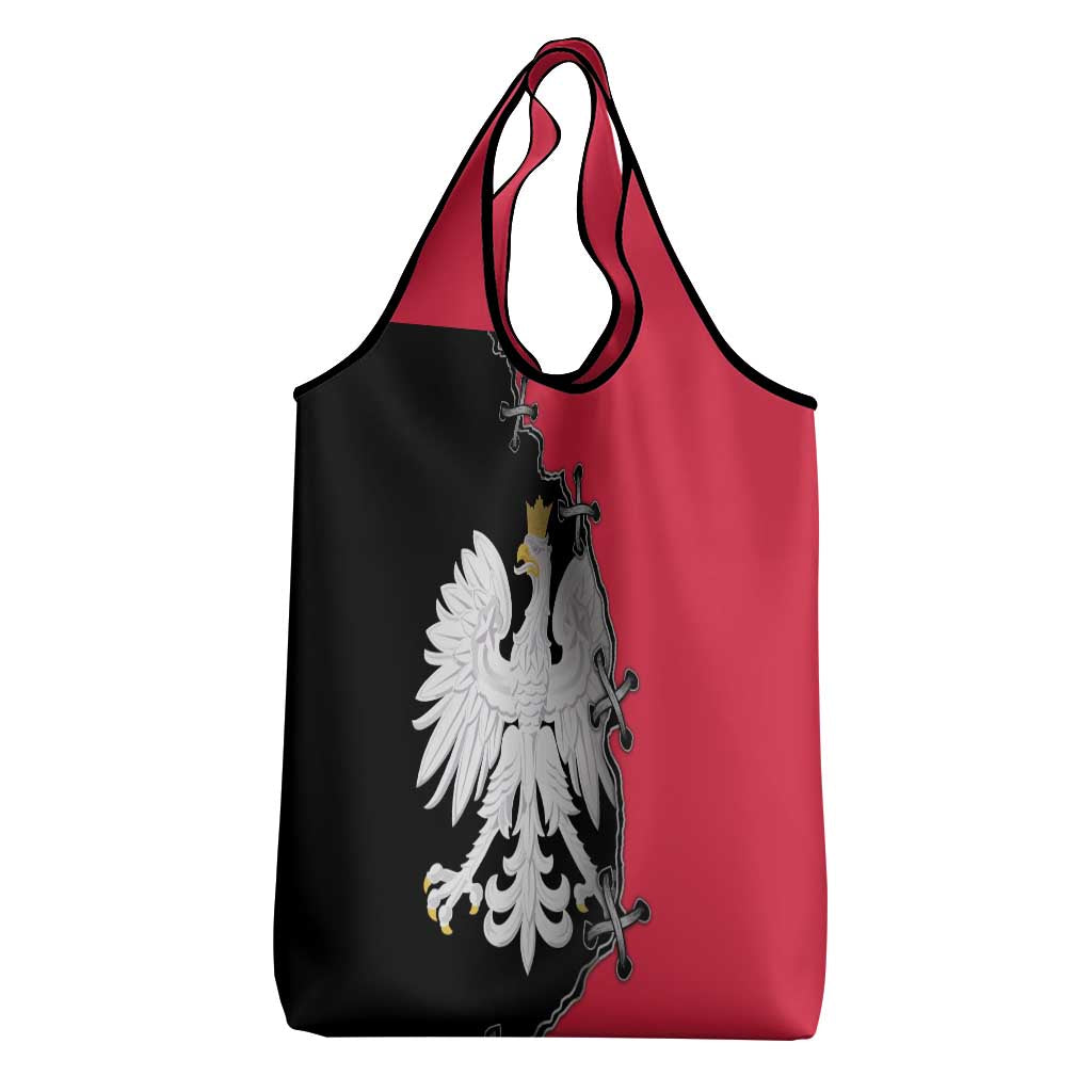 Poland White Eagle Grocery Bag Polish National Coat of Arms Design