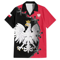 Poland White Eagle Hawaiian Shirt Polish National Coat of Arms Design