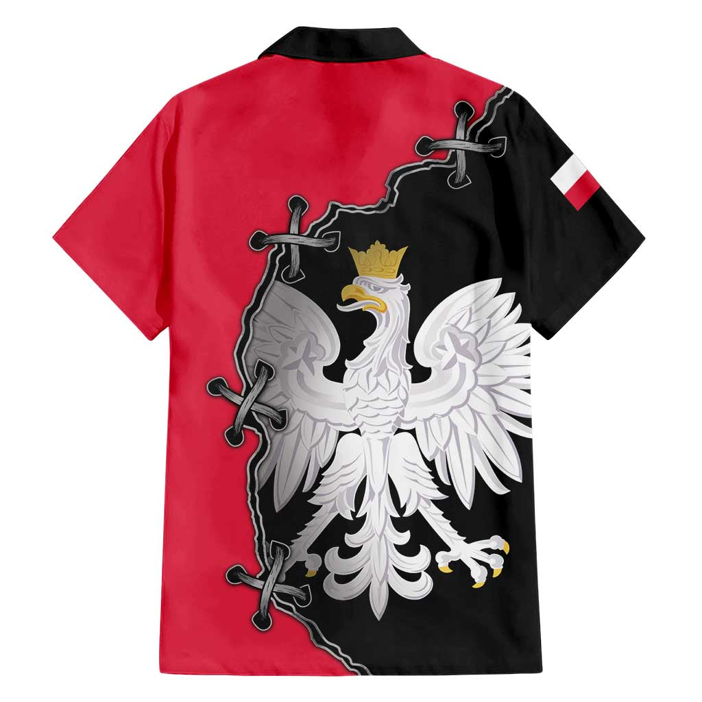Poland White Eagle Hawaiian Shirt Polish National Coat of Arms Design