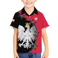 Poland White Eagle Hawaiian Shirt Polish National Coat of Arms Design
