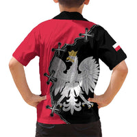 Poland White Eagle Hawaiian Shirt Polish National Coat of Arms Design