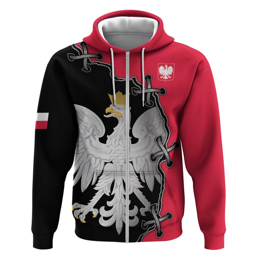 Poland White Eagle Hoodie Polish National Coat of Arms Design
