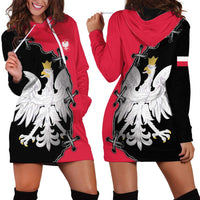 Poland White Eagle Hoodie Dress Polish National Coat of Arms Design