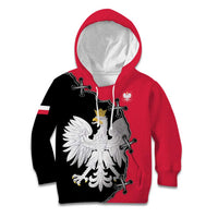 Poland White Eagle Kid Hoodie Polish National Coat of Arms Design