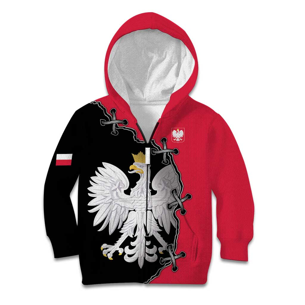 Poland White Eagle Kid Hoodie Polish National Coat of Arms Design