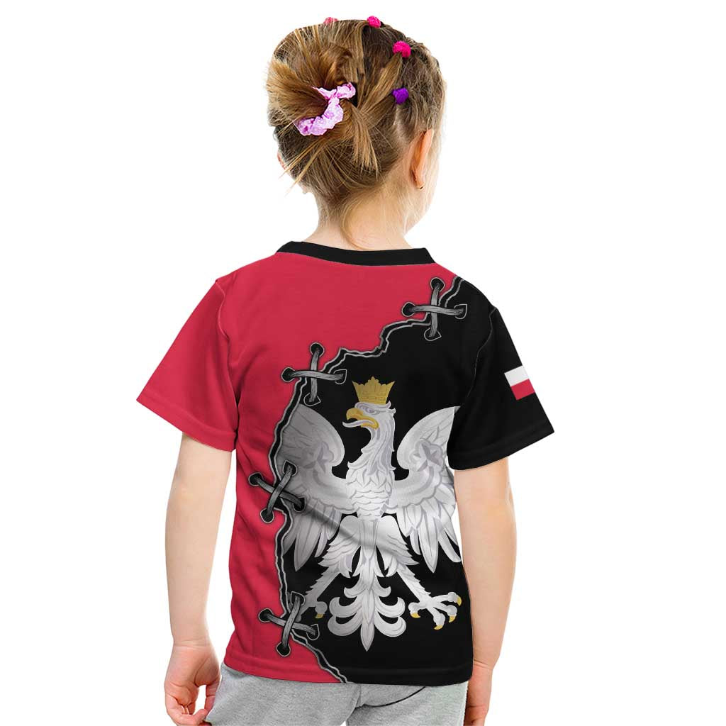 Poland White Eagle Kid T Shirt Polish National Coat of Arms Design