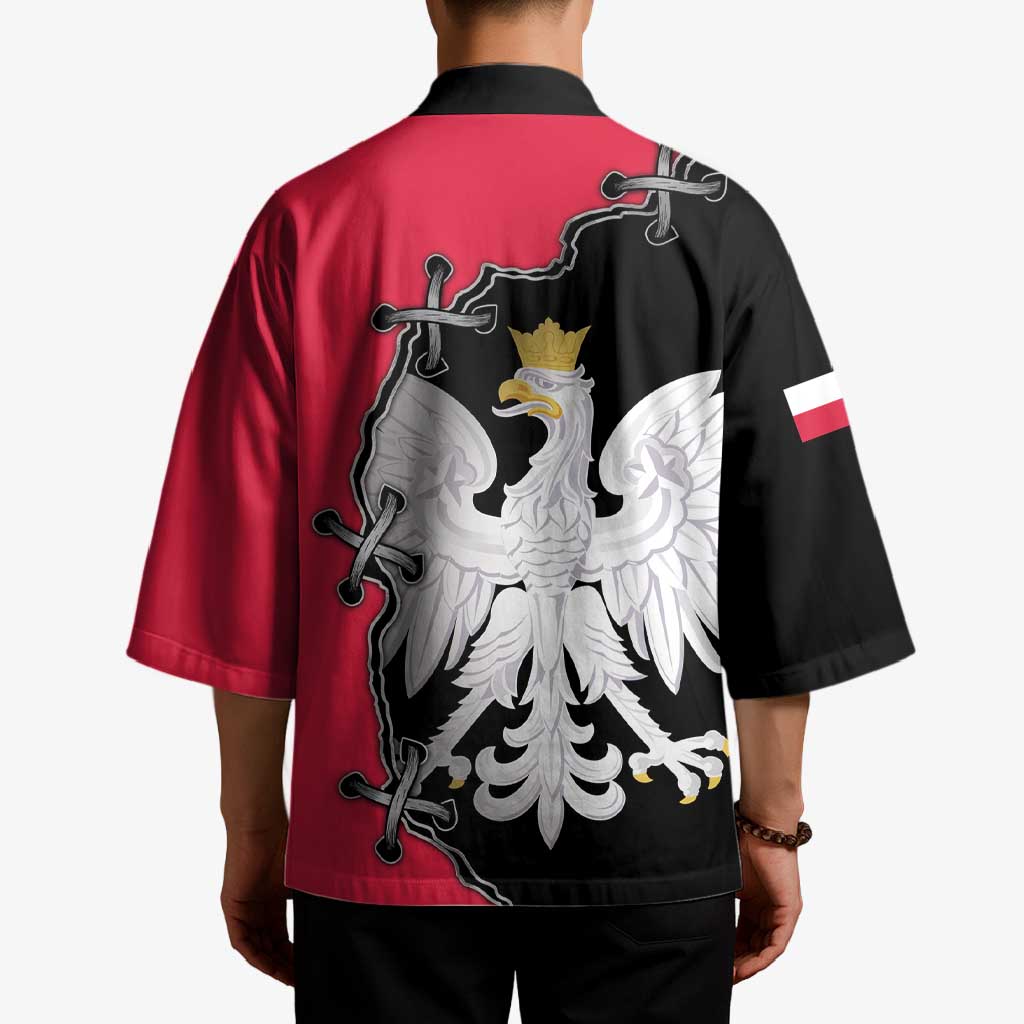 Poland White Eagle Kimono Polish National Coat of Arms Design