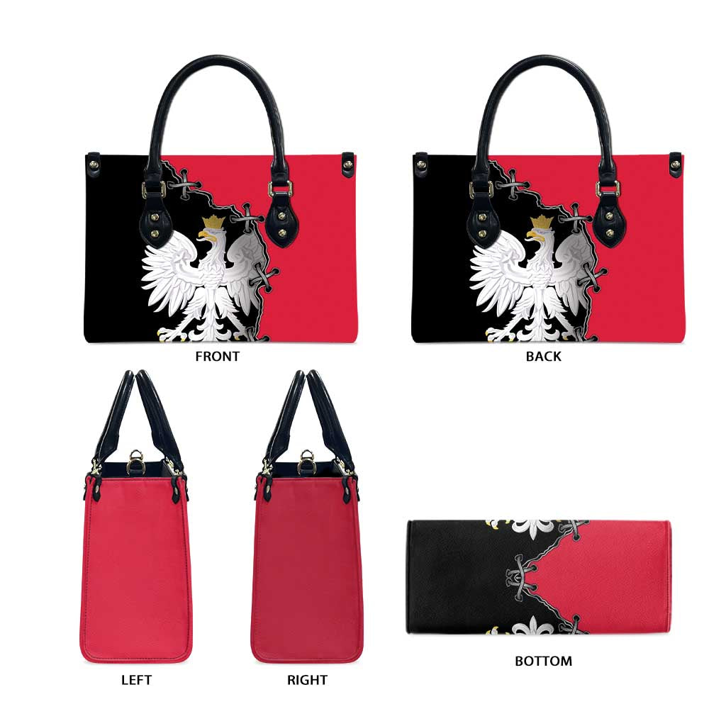 Poland White Eagle Leather Bag Polish National Coat of Arms Design