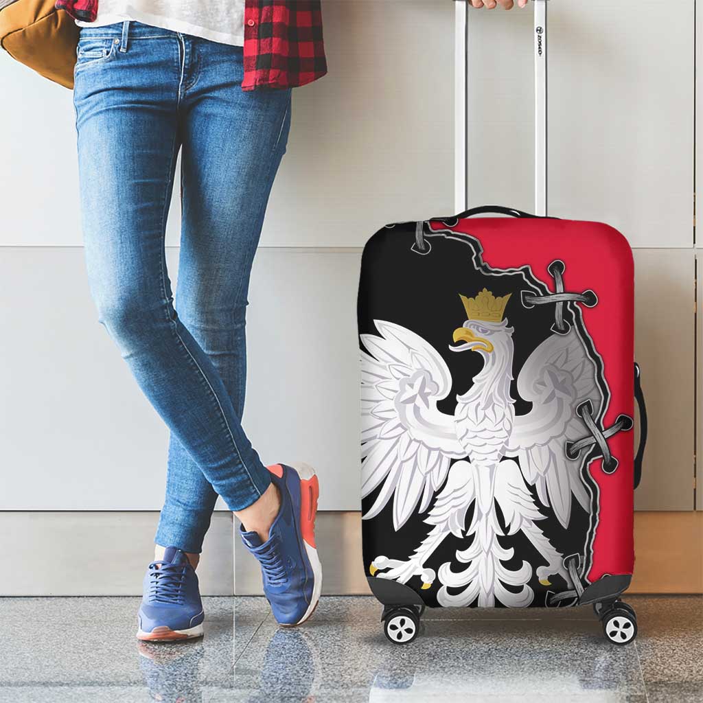 Poland White Eagle Luggage Cover Polish National Coat of Arms Design
