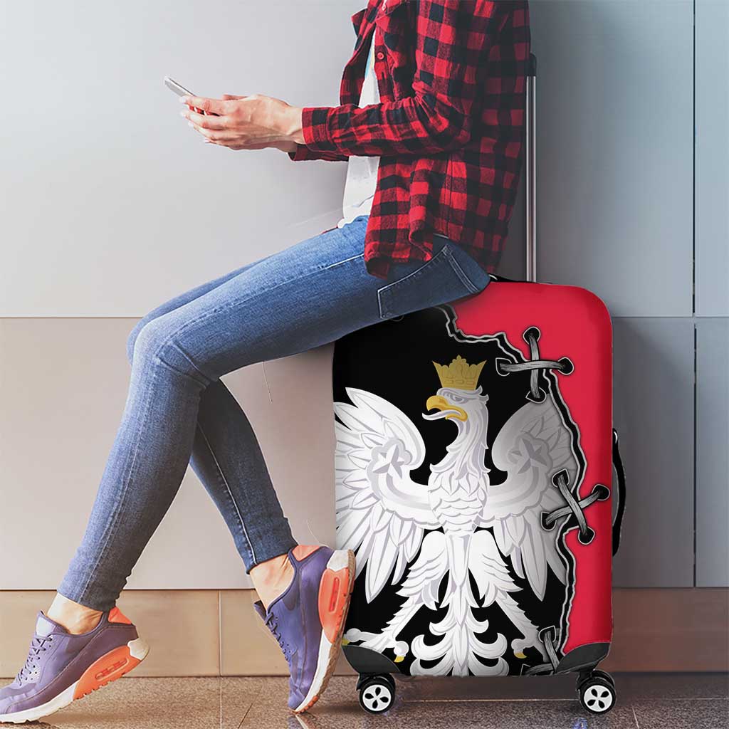 Poland White Eagle Luggage Cover Polish National Coat of Arms Design