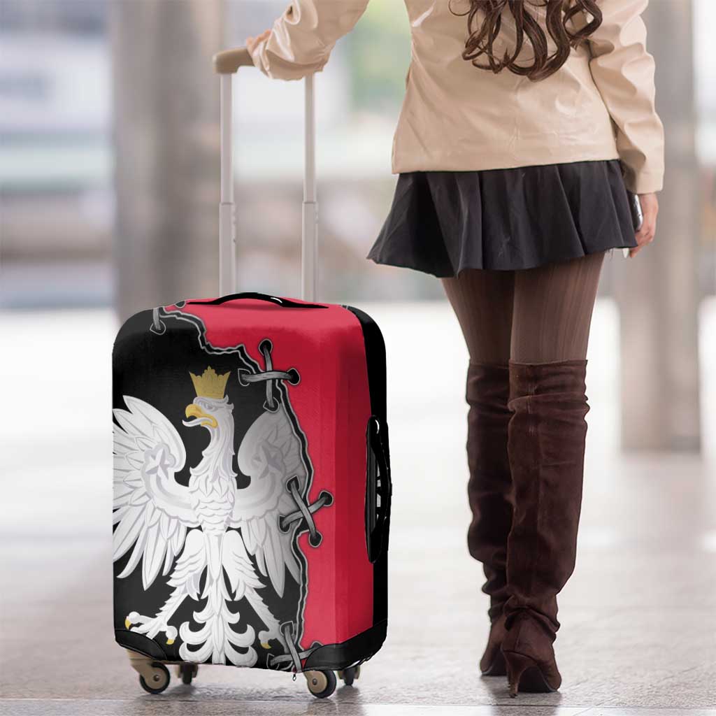 Poland White Eagle Luggage Cover Polish National Coat of Arms Design