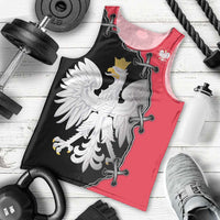 Poland White Eagle Men Tank Top Polish National Coat of Arms Design