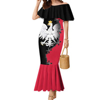 Poland White Eagle Mermaid Dress Polish National Coat of Arms Design