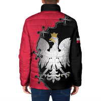 Poland White Eagle Padded Jacket Polish National Coat of Arms Design