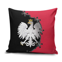Poland White Eagle Pillow Cover Polish National Coat of Arms Design
