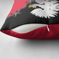 Poland White Eagle Pillow Cover Polish National Coat of Arms Design