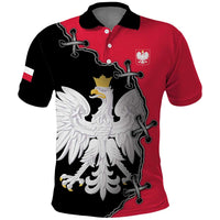 Poland White Eagle Polo Shirt Polish National Coat of Arms Design