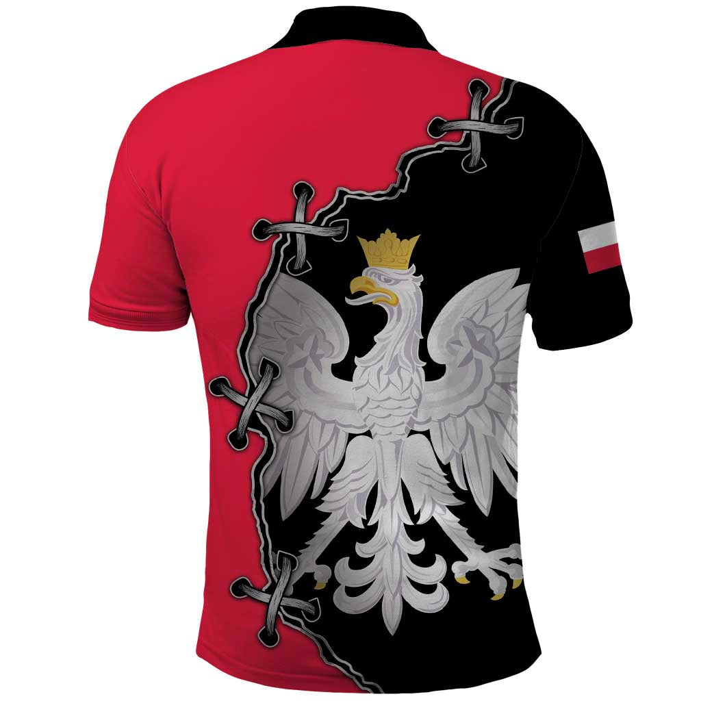 Poland White Eagle Polo Shirt Polish National Coat of Arms Design