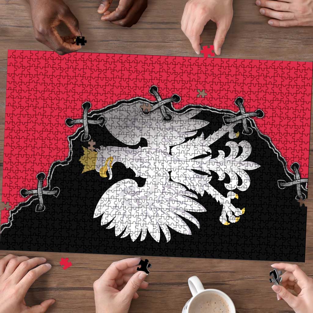 Poland White Eagle Puzzle Polish National Coat of Arms Design