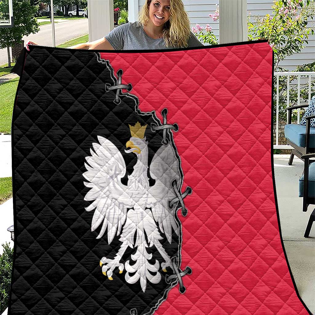 Poland White Eagle Quilt Polish National Coat of Arms Design