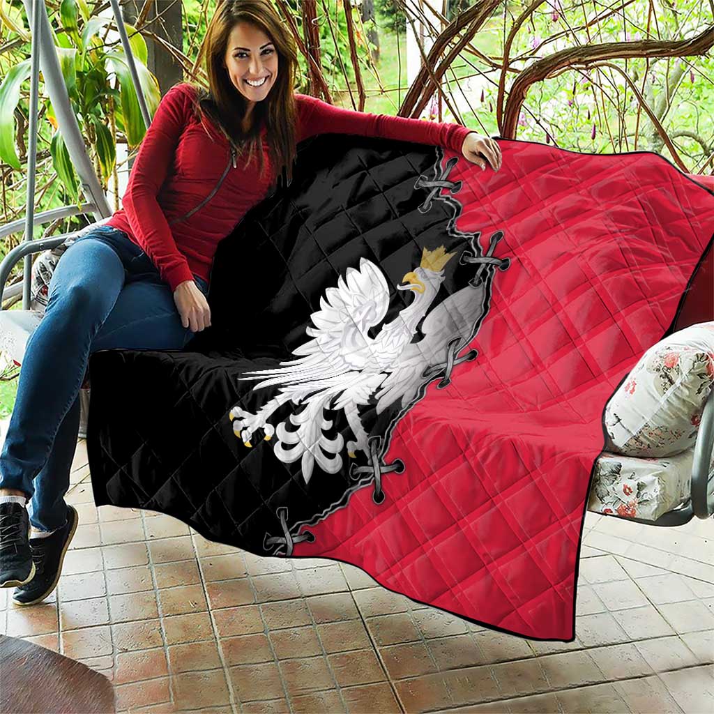 Poland White Eagle Quilt Polish National Coat of Arms Design