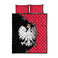 Poland White Eagle Quilt Bed Set Polish National Coat of Arms Design