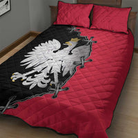 Poland White Eagle Quilt Bed Set Polish National Coat of Arms Design
