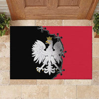 Poland White Eagle Rubber Doormat Polish National Coat of Arms Design